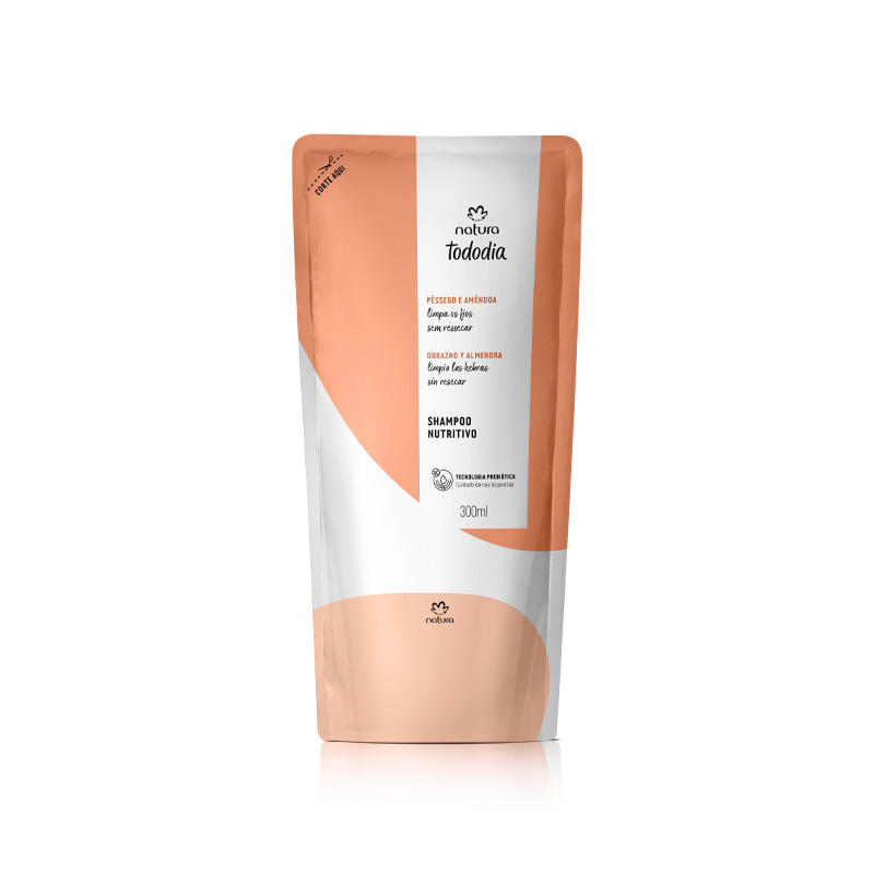 Shampoo nutritivo Tododia Durazno y Almendras - 300 ml