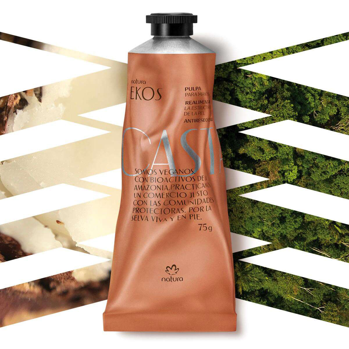 Kit Duo Pulpa manos Ekos Castaña 75g