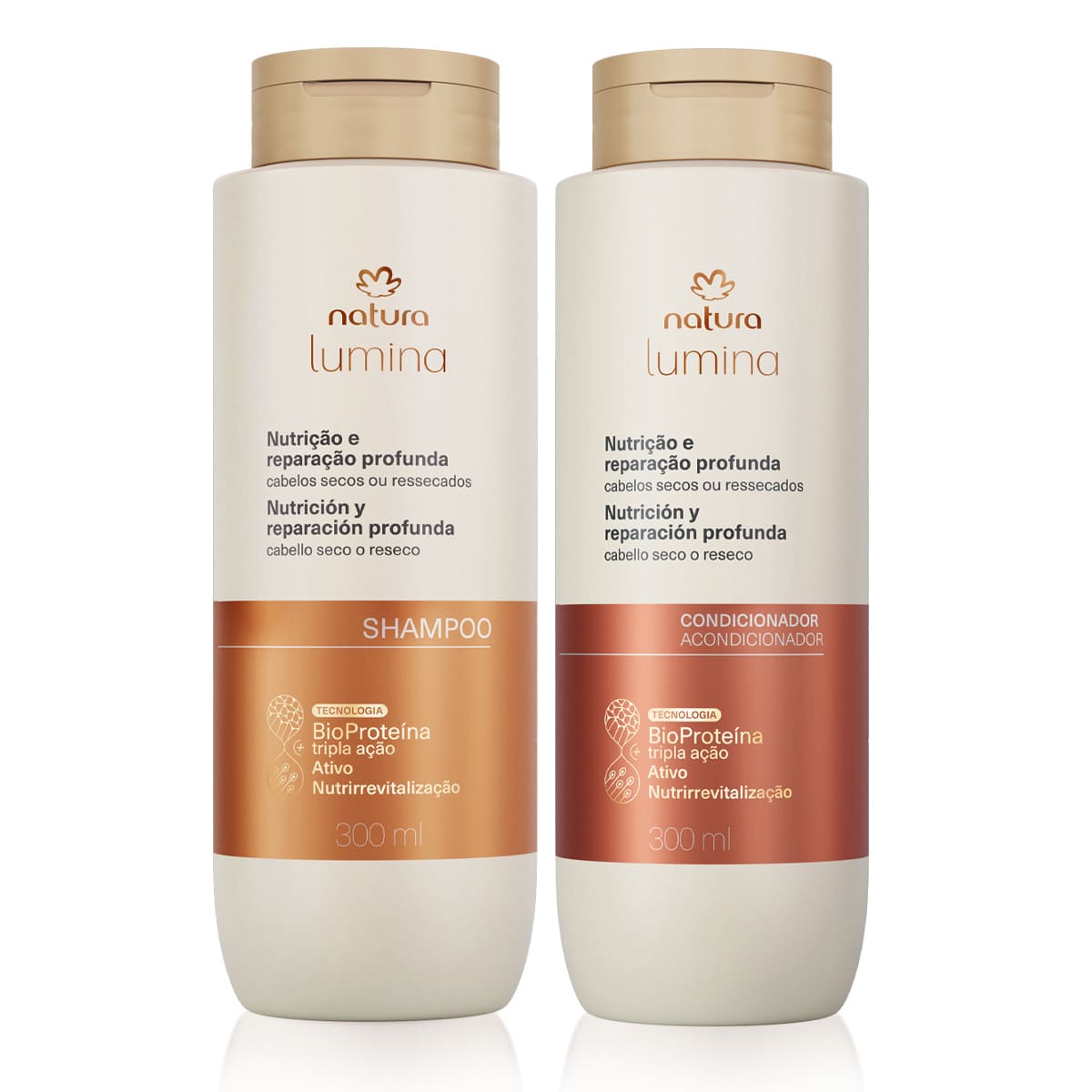 Kit Shampoo y Acondicionador Lumina Nutrición y Reparación Profunda