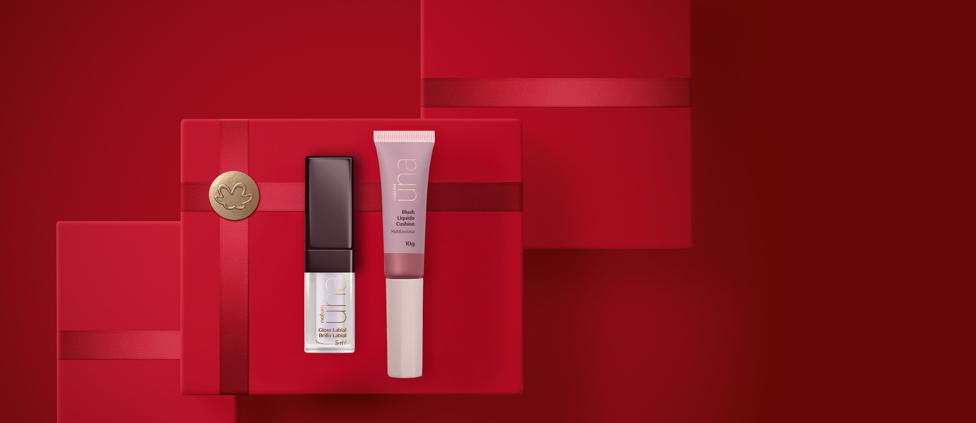 Regalo Una Dúo Radiante con Blush Rosa