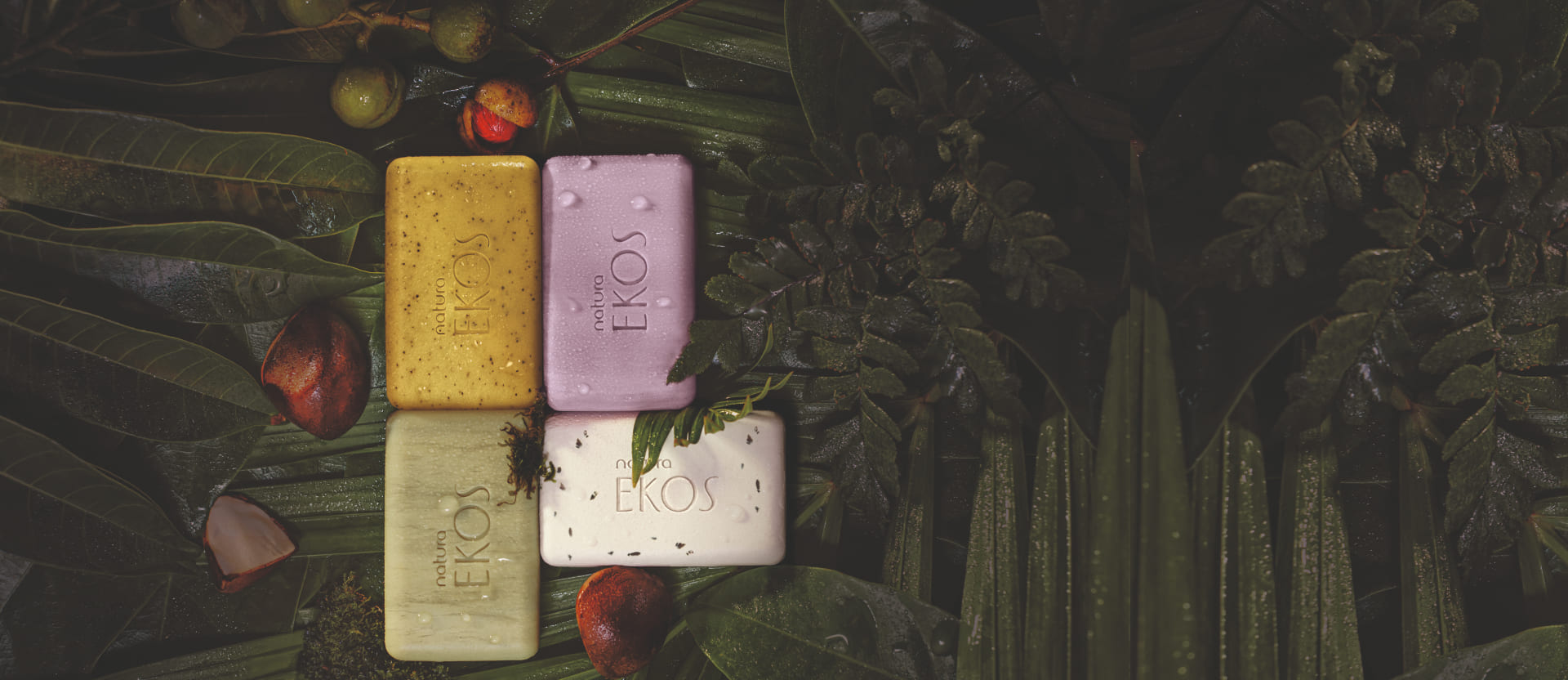 Jabones en barra puro vegetal surtidos Ekos cremosos y exfoliantes