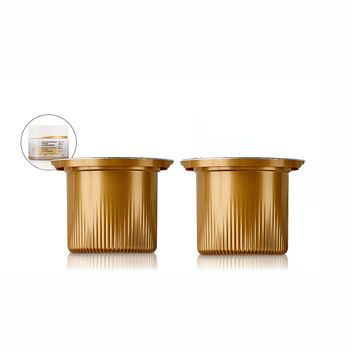 Kit Duo Repuesto gel crema antiseñales​ firmeza y luminosidad 45+ día - 40 g