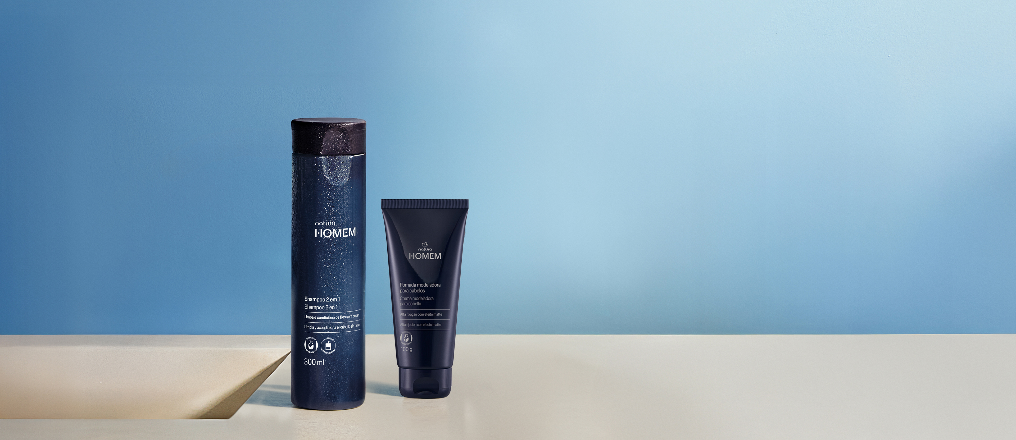 Kit Shampoo 2 en 1 y Pomada Modeladora Homem