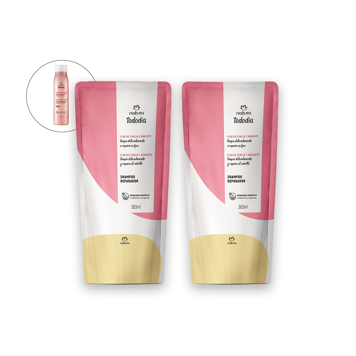 Kit Duo Shampoo Tododia Reparación Refill