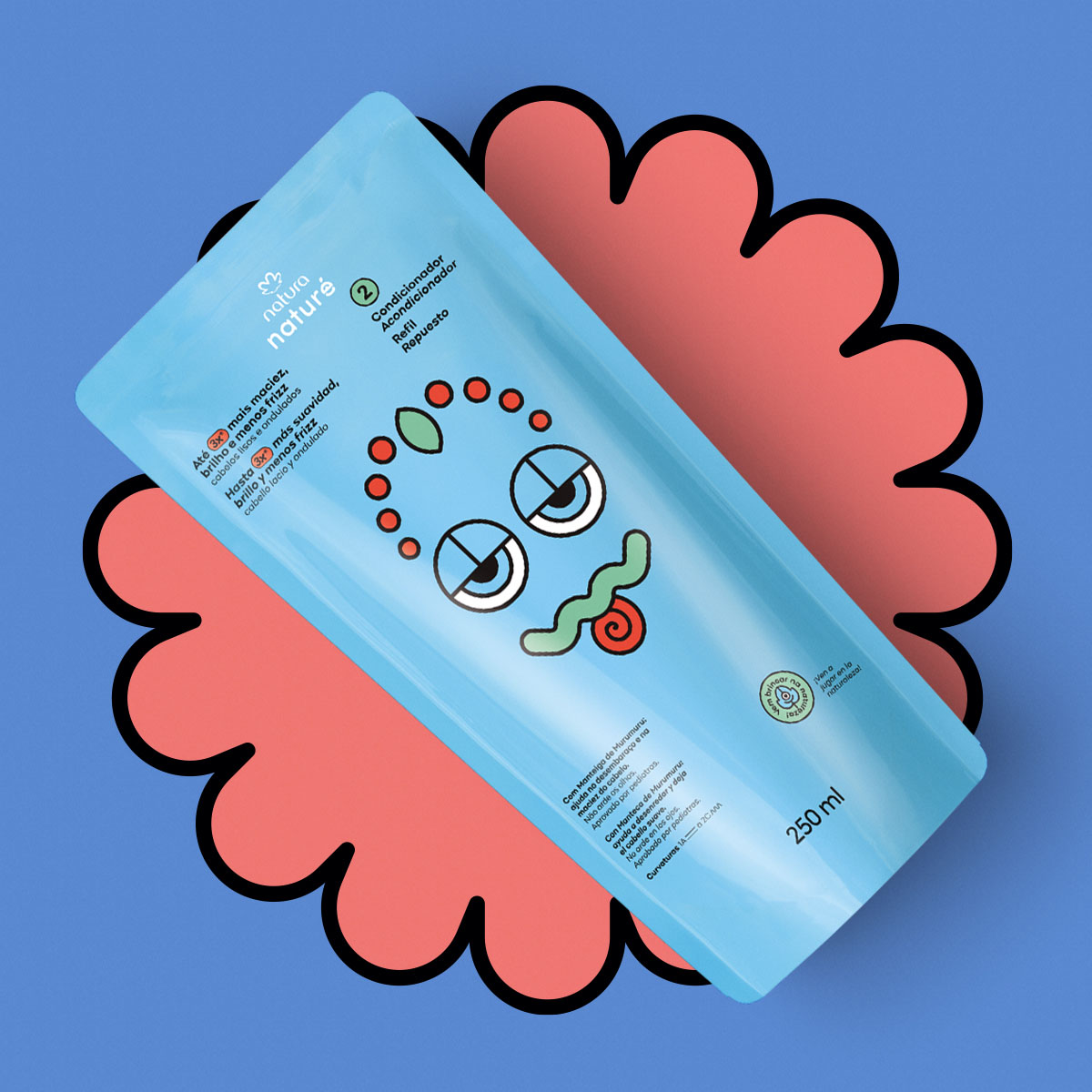 Repuesto Acondicionador Naturé cabello lacio y ondulado