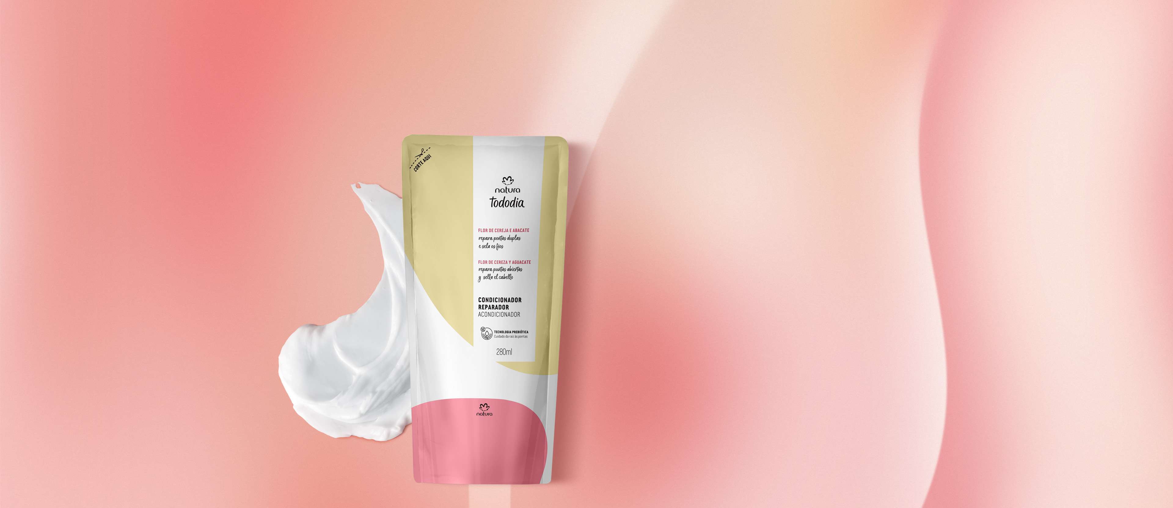 Acondicionador reparador Tododia Flor de Cereza y Aguacate