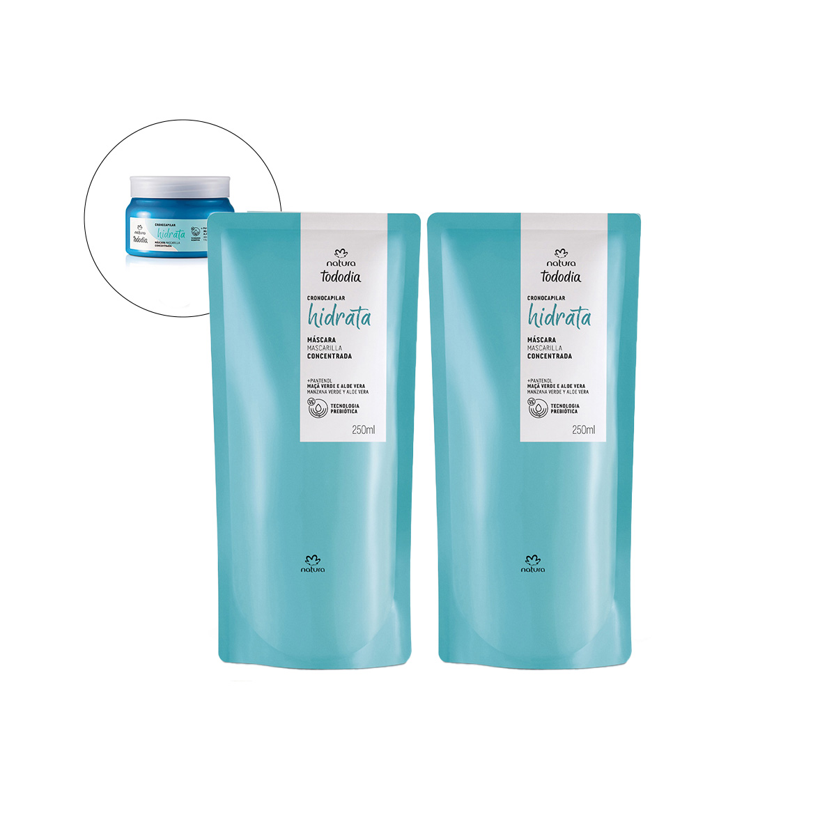 Kit Duo Máscara Tododia Hidratacion Refill