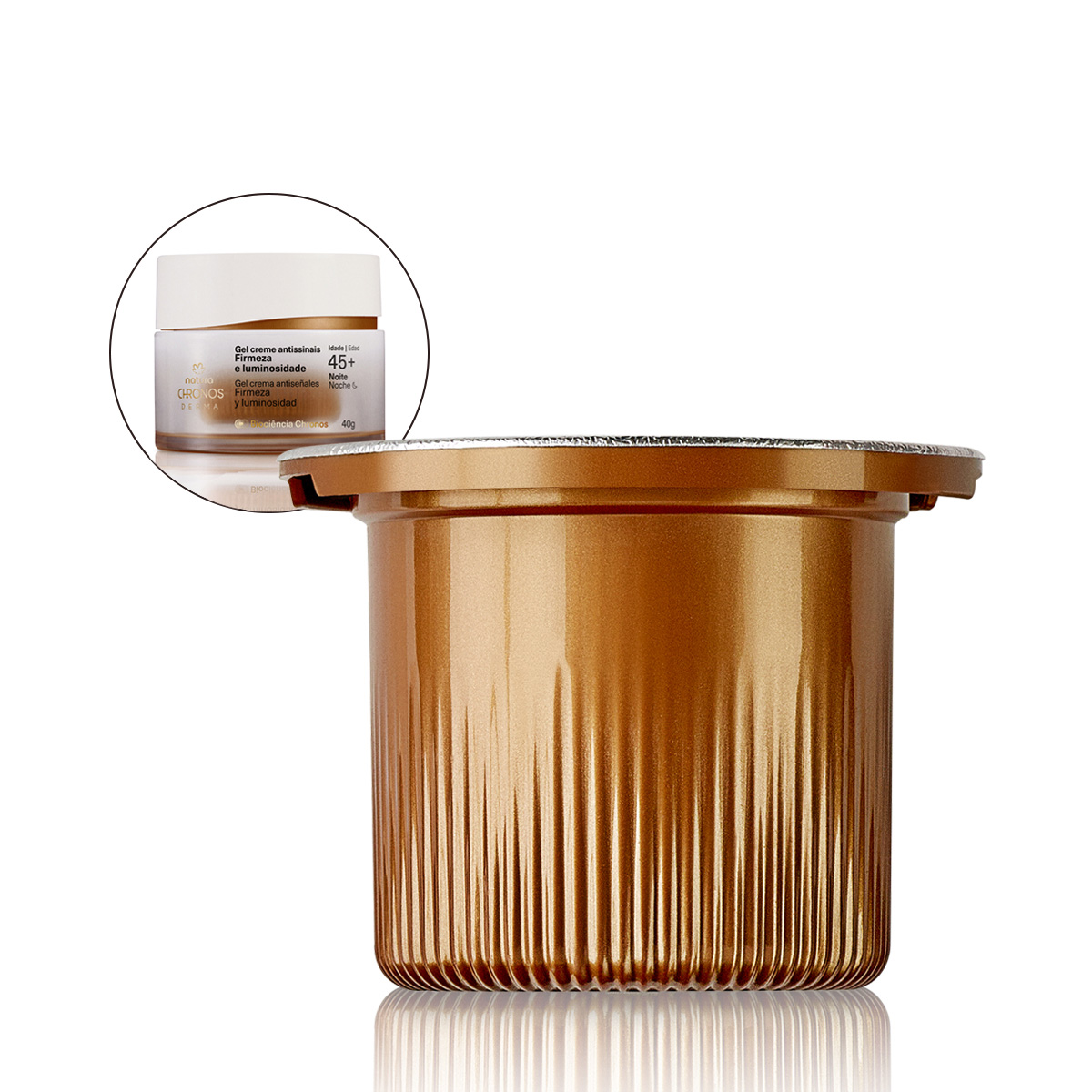 Repuesto Gel crema antise&ntilde;ales​ firmeza y luminosidade  Chronos 45+ noche - 40 g