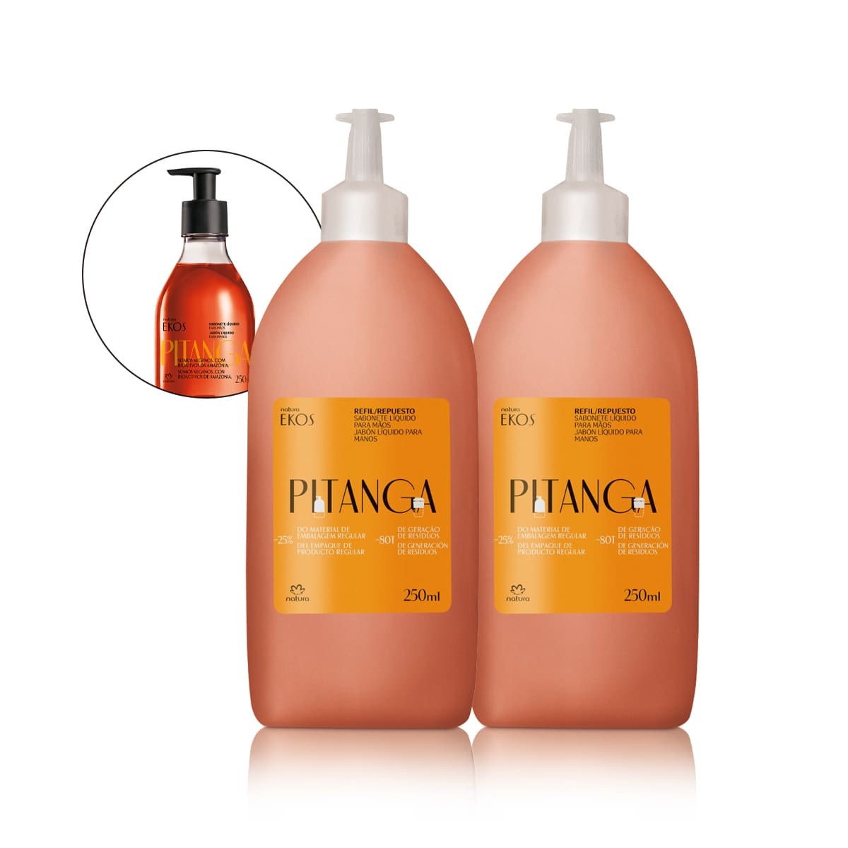 Kit Repuesto Jabón Líquido para Manos Ekos Pitanga