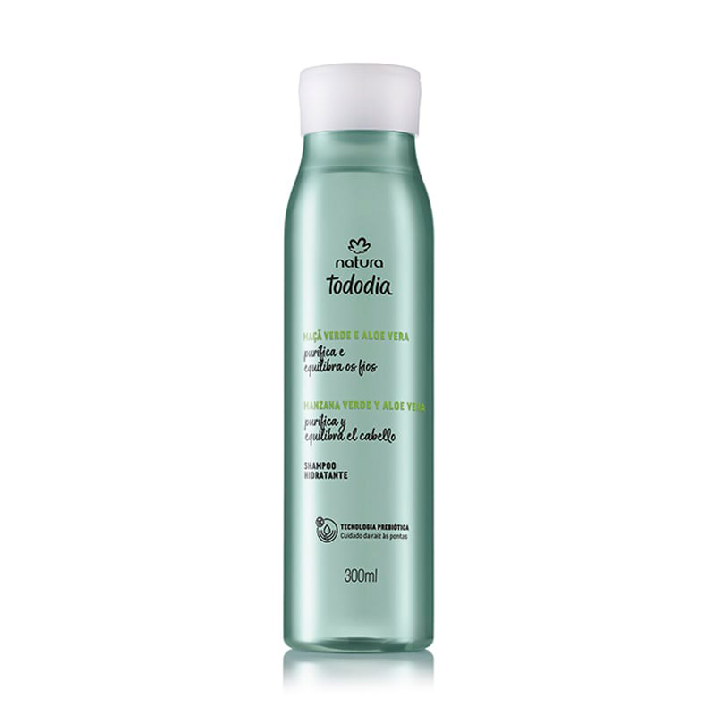 Shampoo Hidratante Manzana Verde y Aloe Vera Tododia - 300 ml
