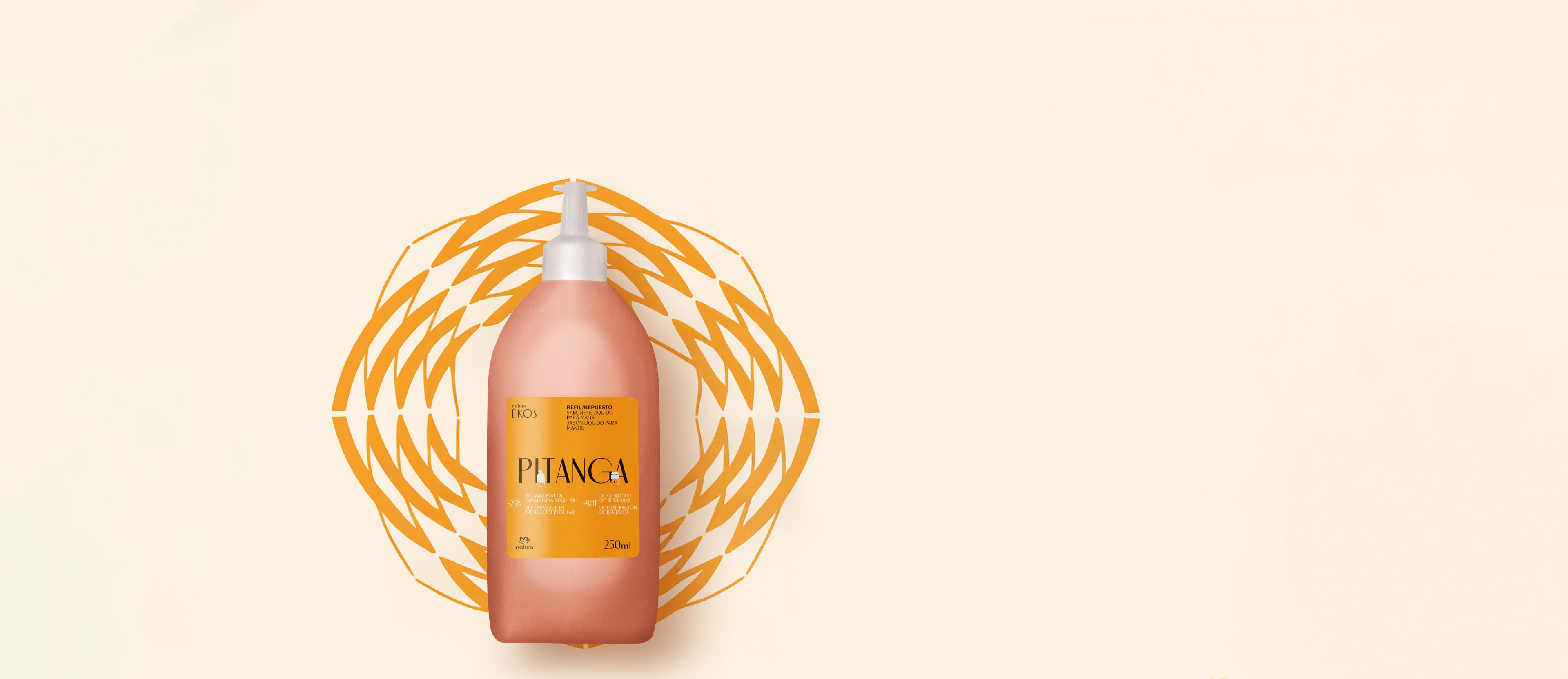 Repuesto jabón líquido para manos pitanga Ekos