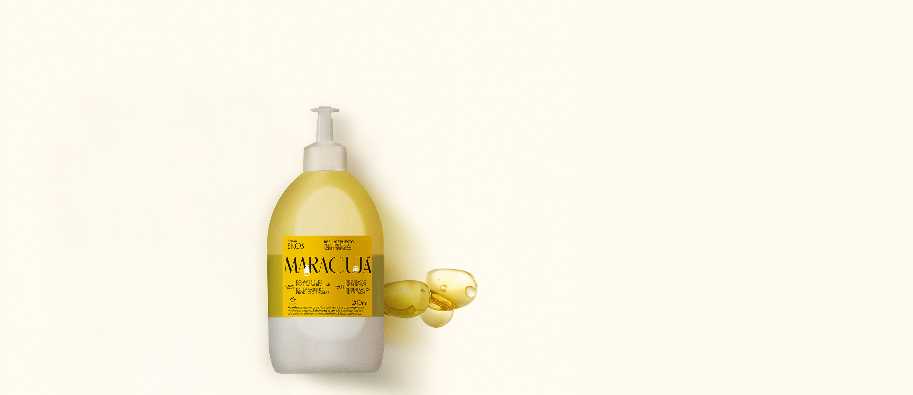 Aceite trifásico corporal Ekos Maracuyá Repuesto