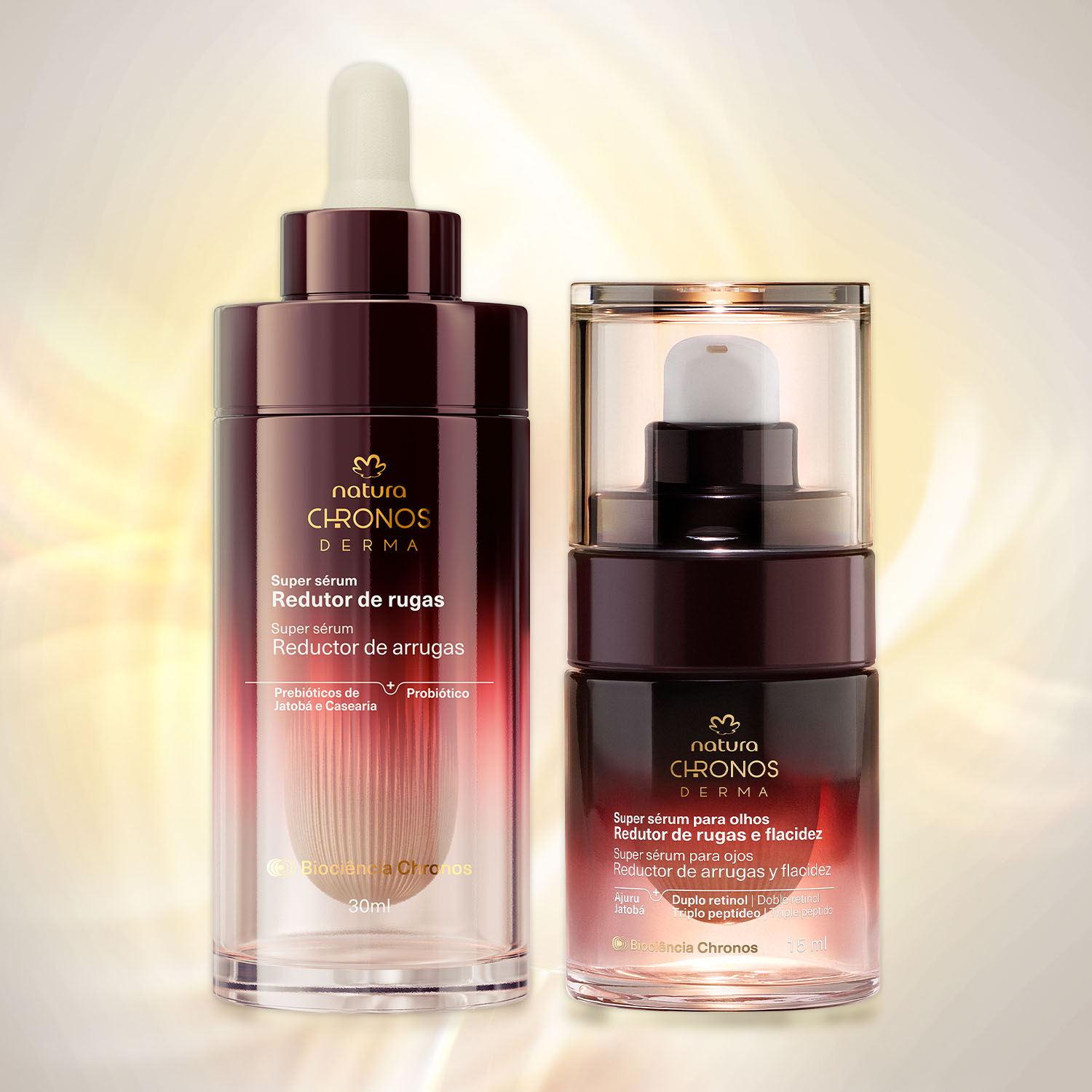 Kit Sérum Reductor de Arrugas y Flacidez para Rostro y Ojos