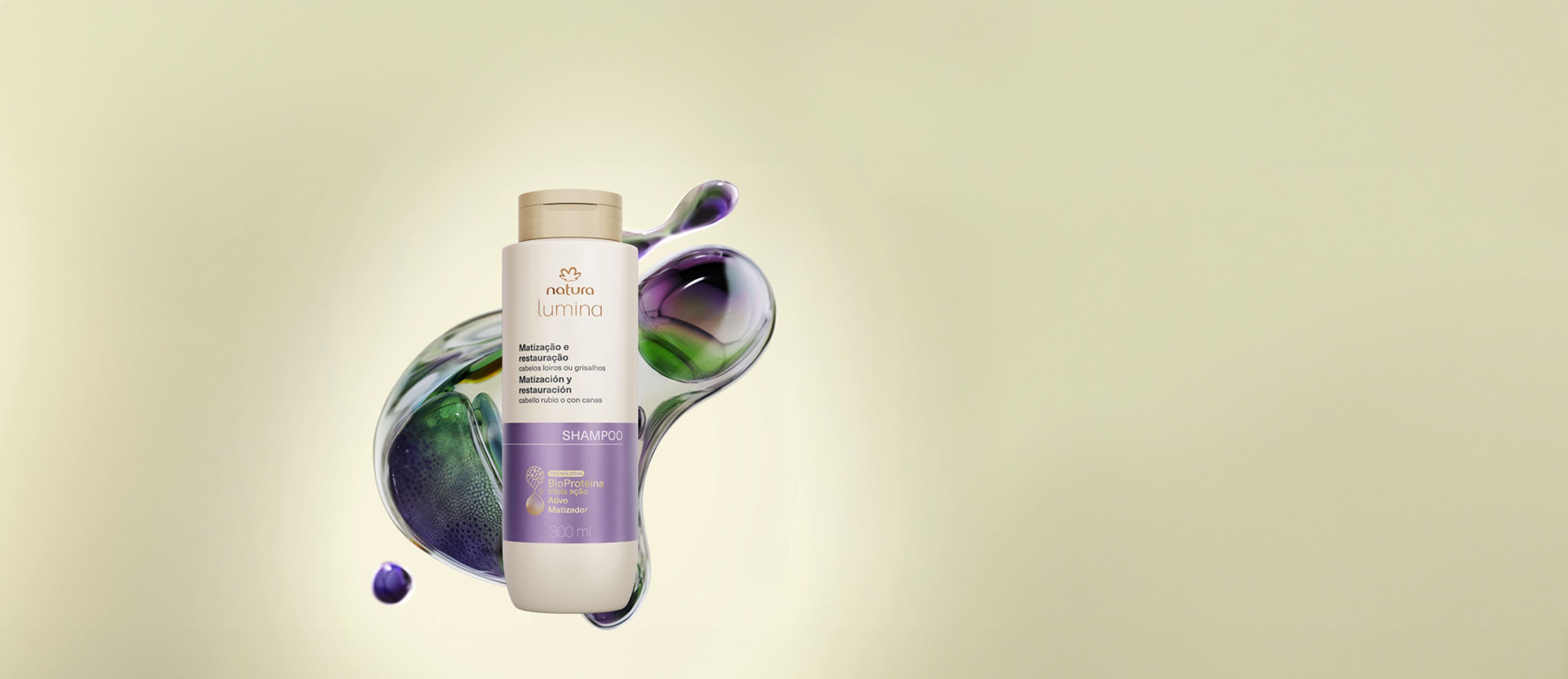 Shampoo Matización y Restauración Lumina 300ml
