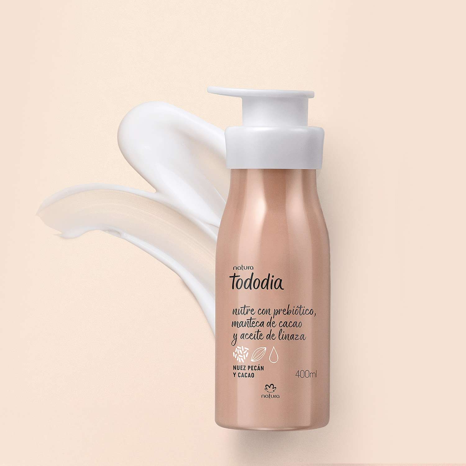 Crema Nutritiva para el Cuerpo Tododia Nuez Pecán y Cacao