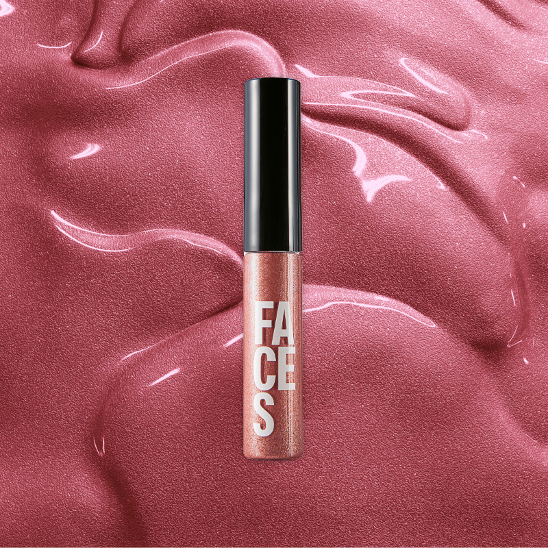 Labial líquido super brillo Faces Rosado Glam