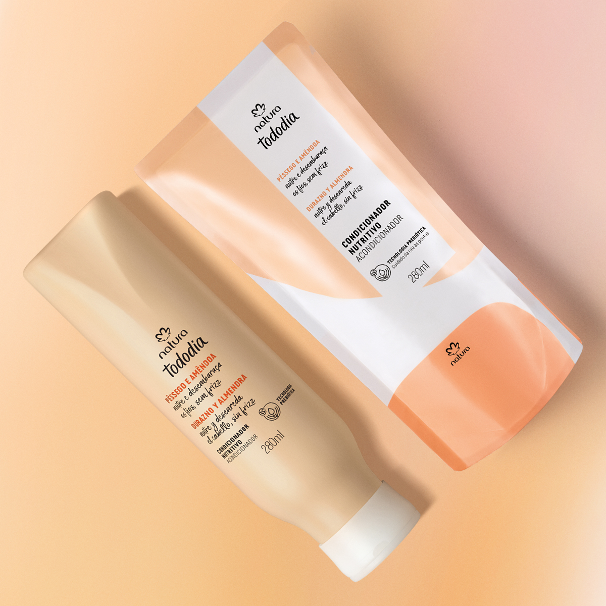 Kit Acondicionador Nutritivo Tododia Durazno y Almendra con Repuesto