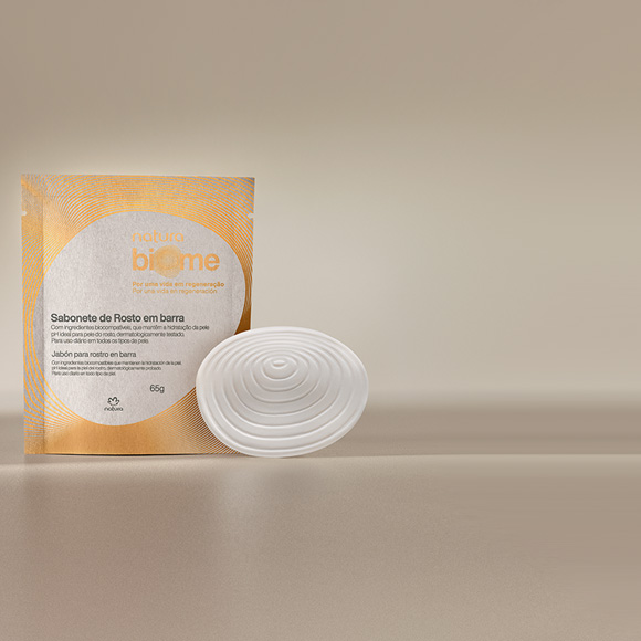 Biōme jabón facial cremoso en barra 65g