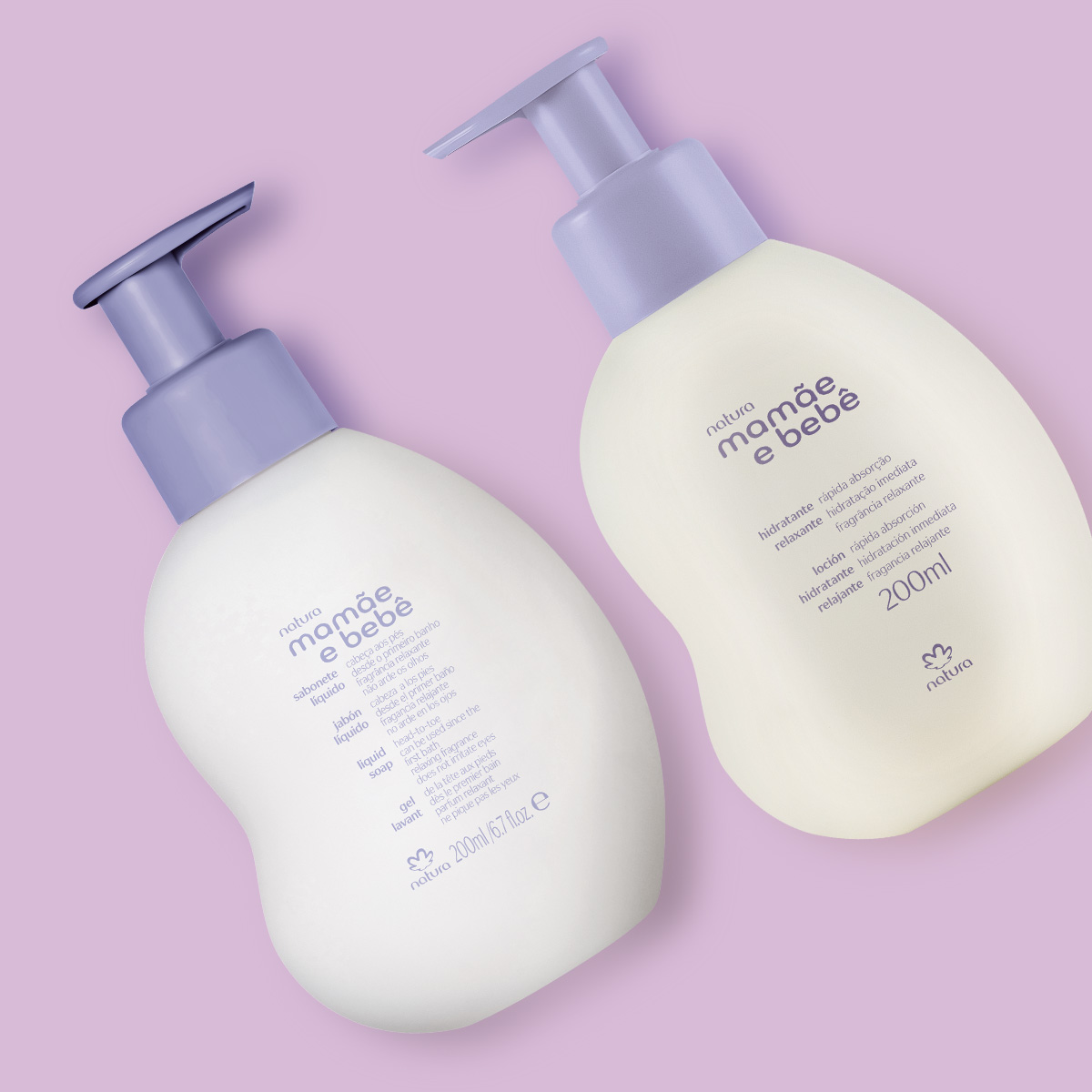 Kit Jabón Líquido y Hidratante Mamá y Bebé Relajante