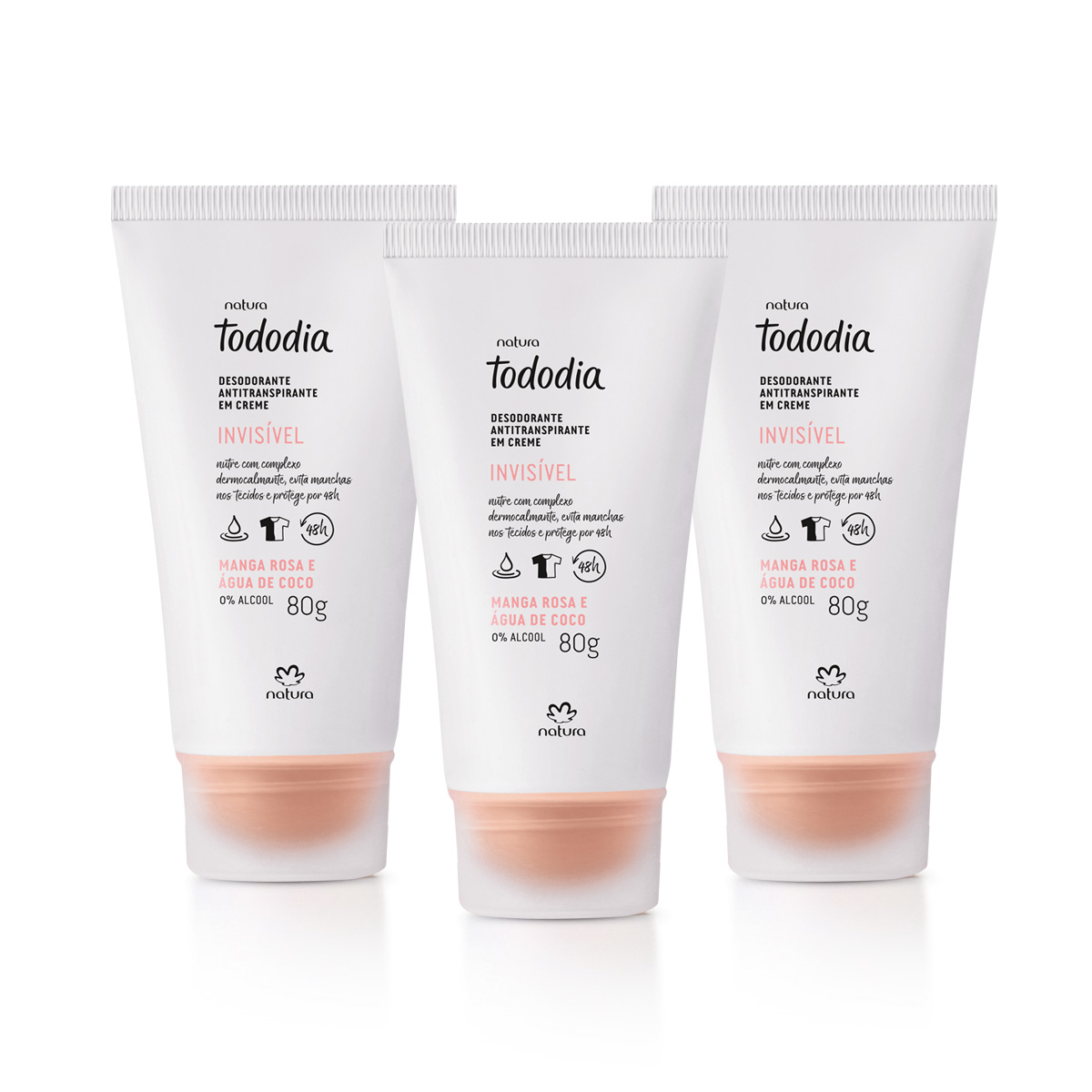 Kit Desodorante Antitranspirante en Crema Tododia Mango Rosa y Agua de Coco