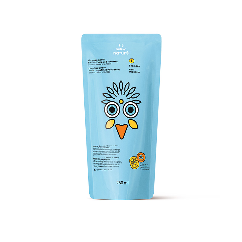 Repuesto Shampoo Naturé cabello lacio y ondulado - 250 ml