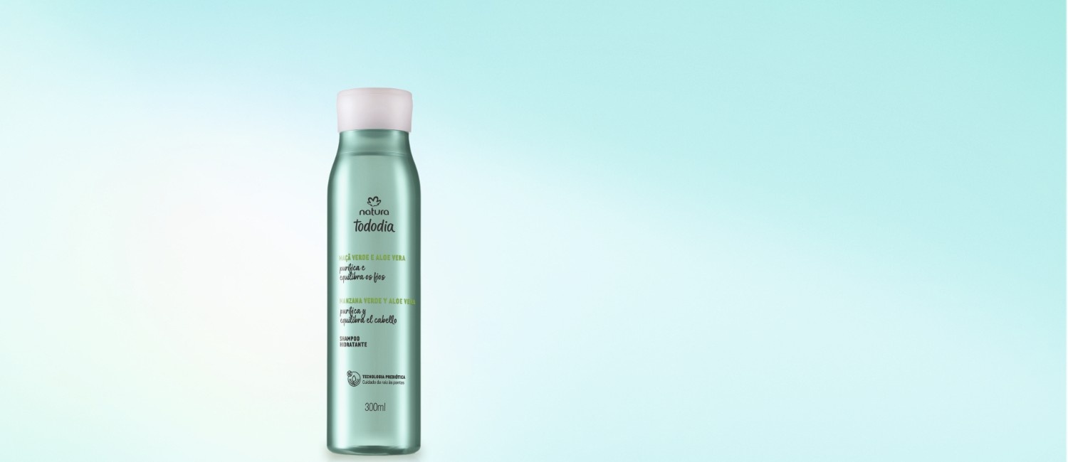 Shampoo Hidratante Manzana Verde y Aloe Vera Tododia