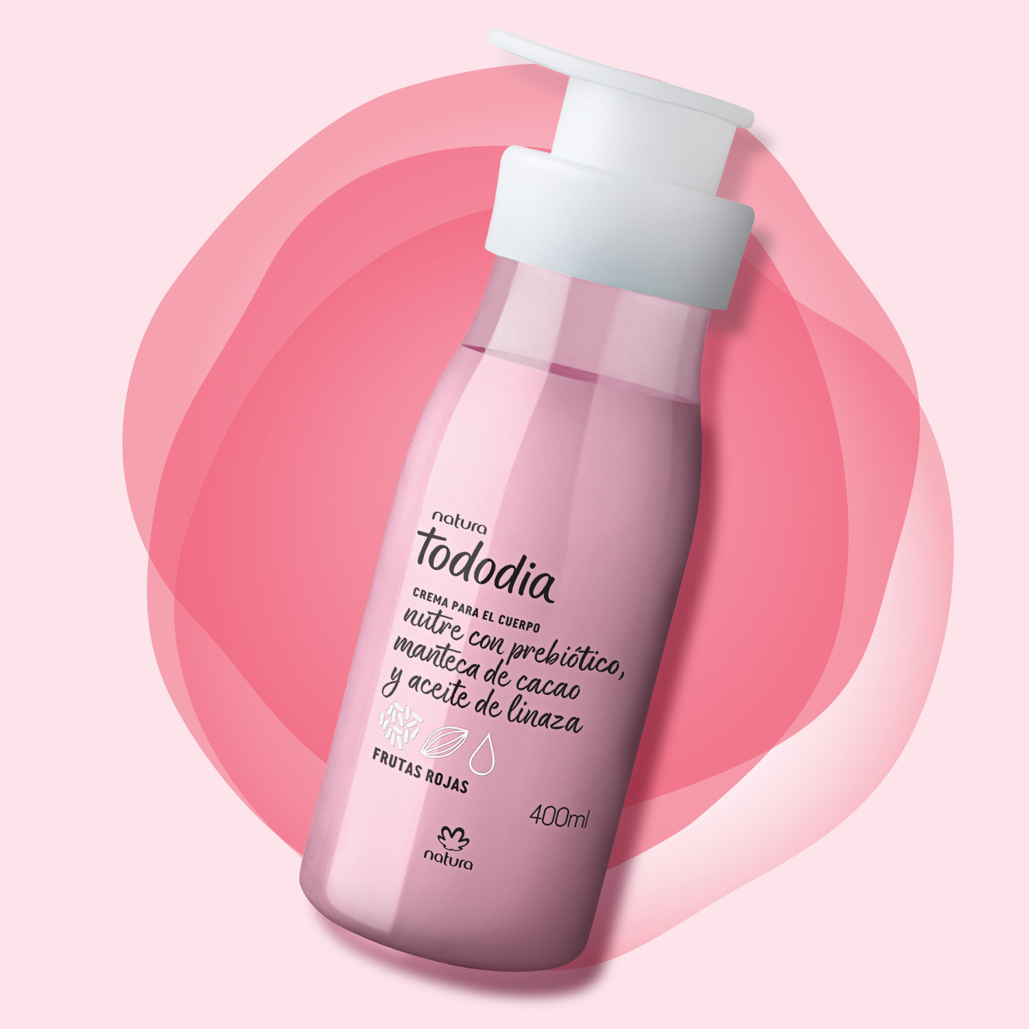 Crema Nutritiva para el Cuerpo Tododia Frutas Rojas