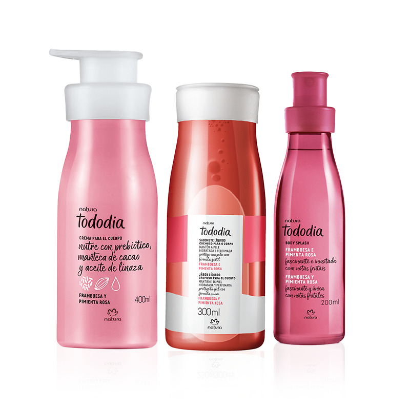 Kit perfumería y nutrición Tododia Frambuesa  y Pimienta Rosa