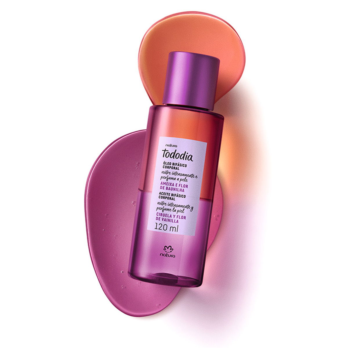 Kit Duo Aceite Bifásico Tododia Ciruela y flor de vainilla