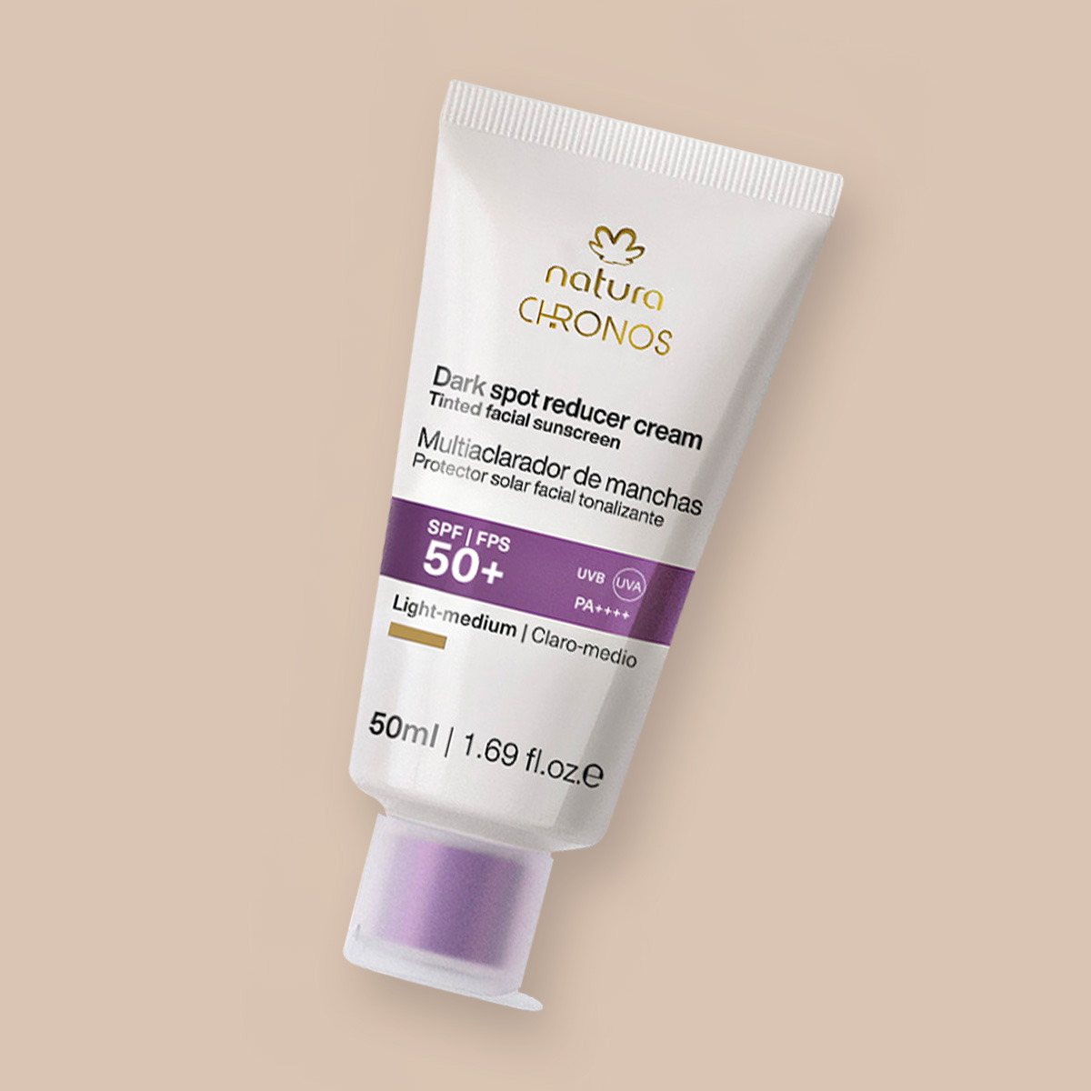 Protector aclarador de manchas FPS 50+ Chronos Claro/Medio
