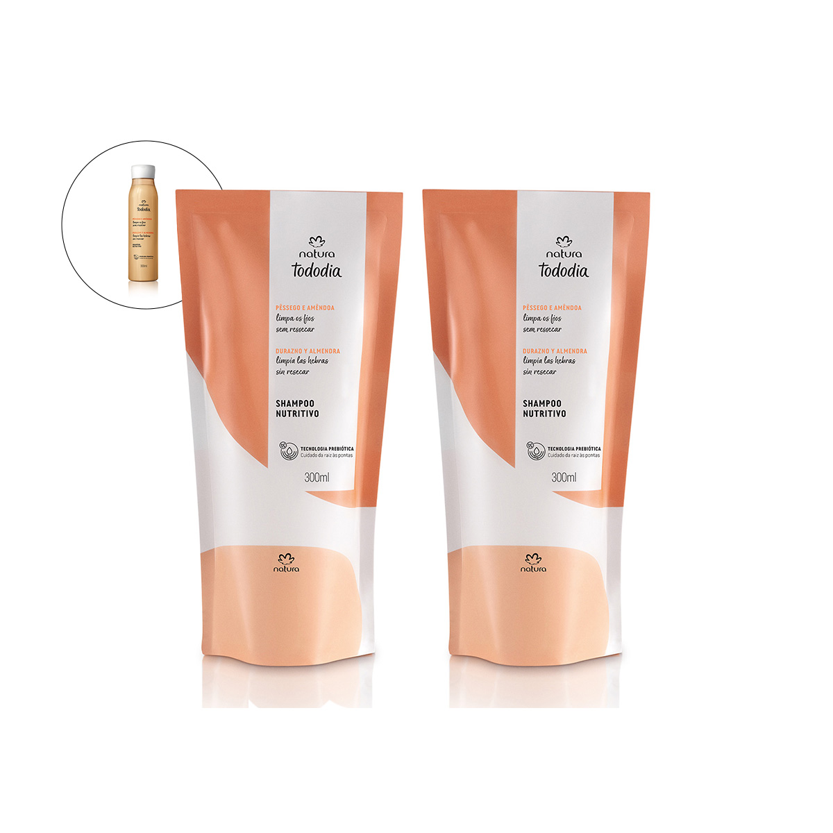 Kit Duo Shampoo Tododia Nutrición Refill