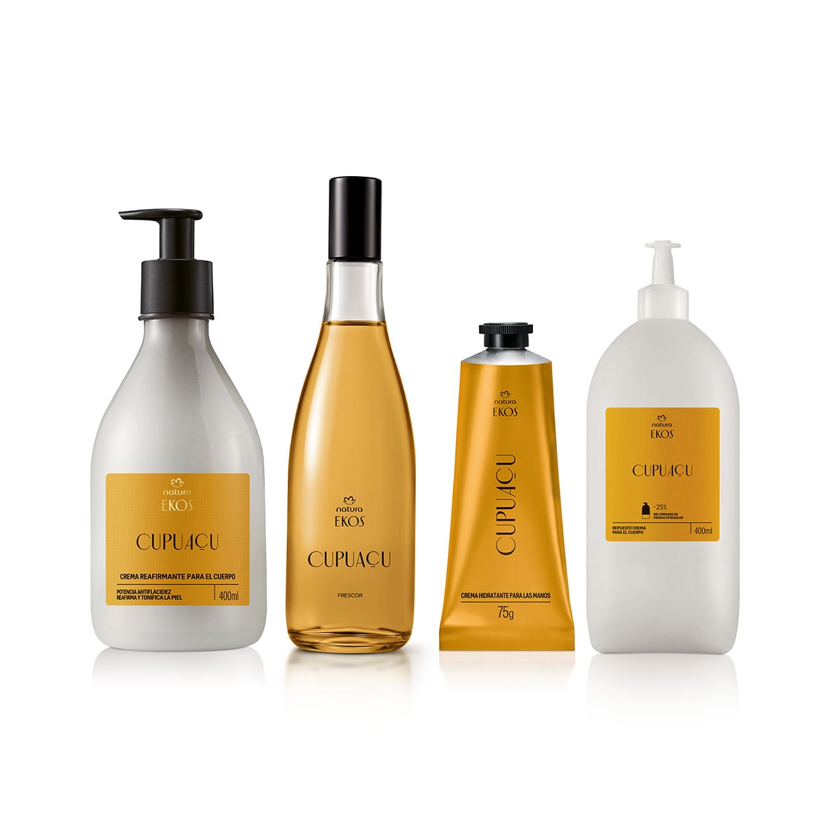Kit Natura Ekos Cupua&ccedil;u de hidrataci&oacute;n y perfumaci&oacute;n con Recarga (4 productos)