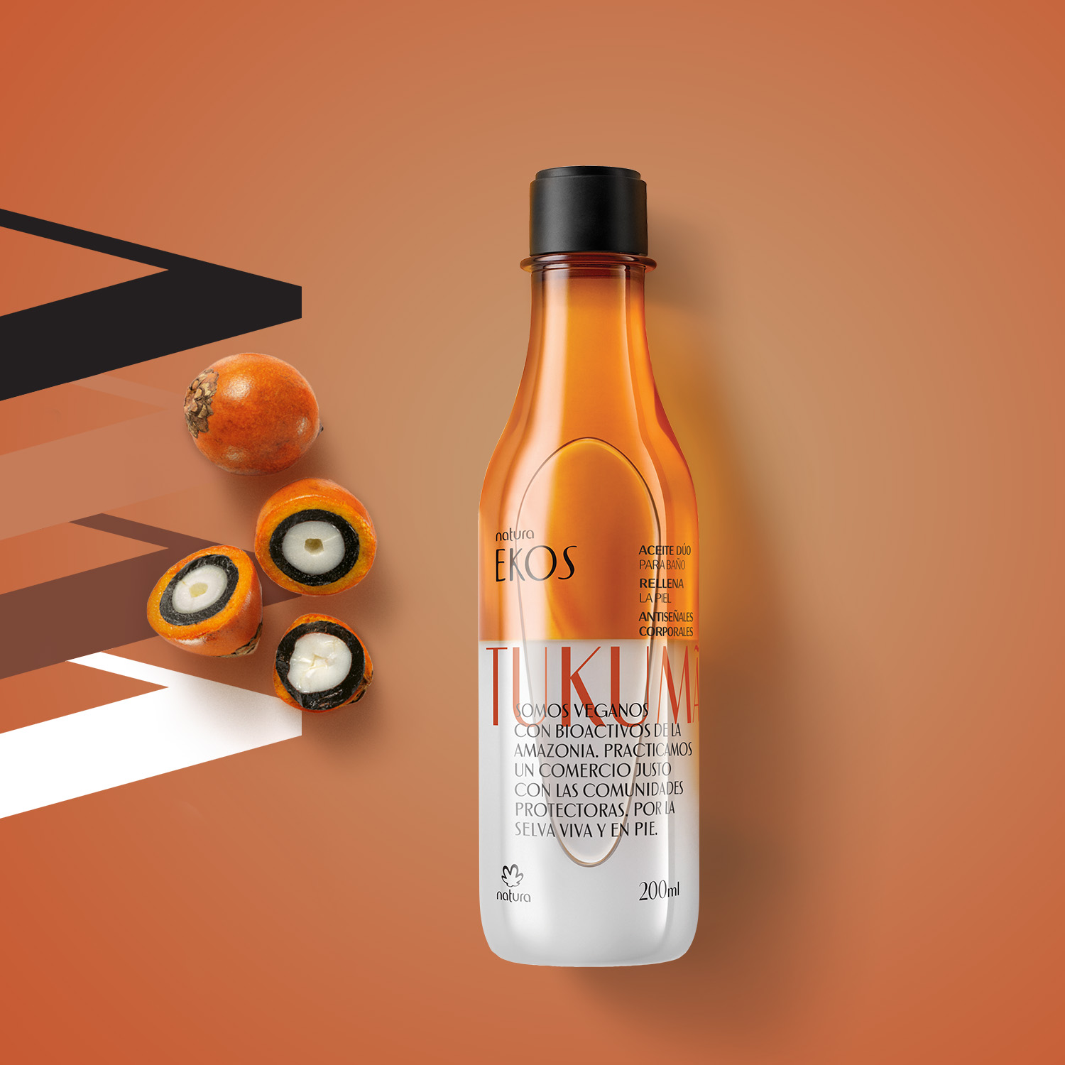 Aceite de baño dúo corporal Ekos Tukumá