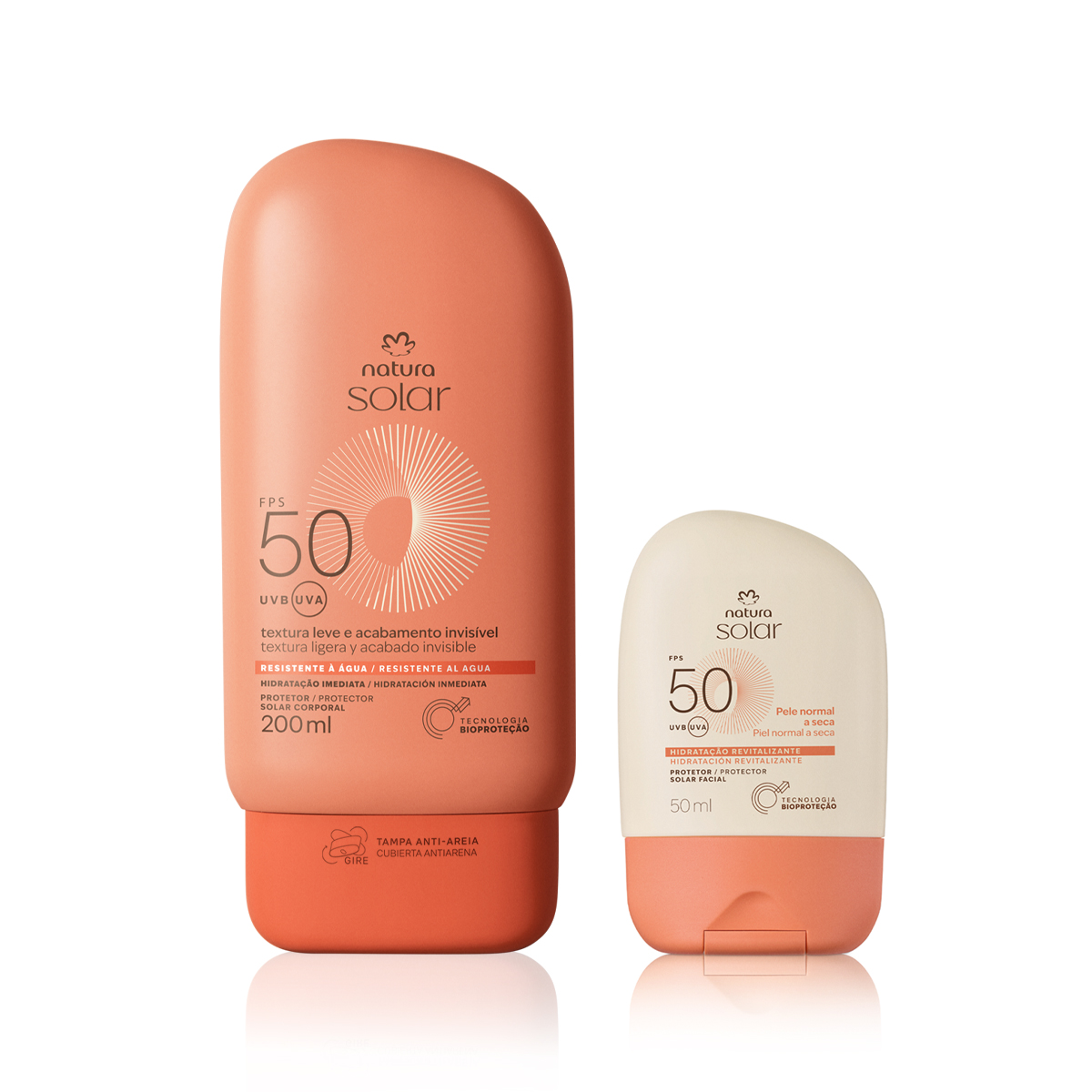 Kit Protector Solar Facial Piel Normal a Seca y Protector Solar Corporal FPS 50 Natura Solar