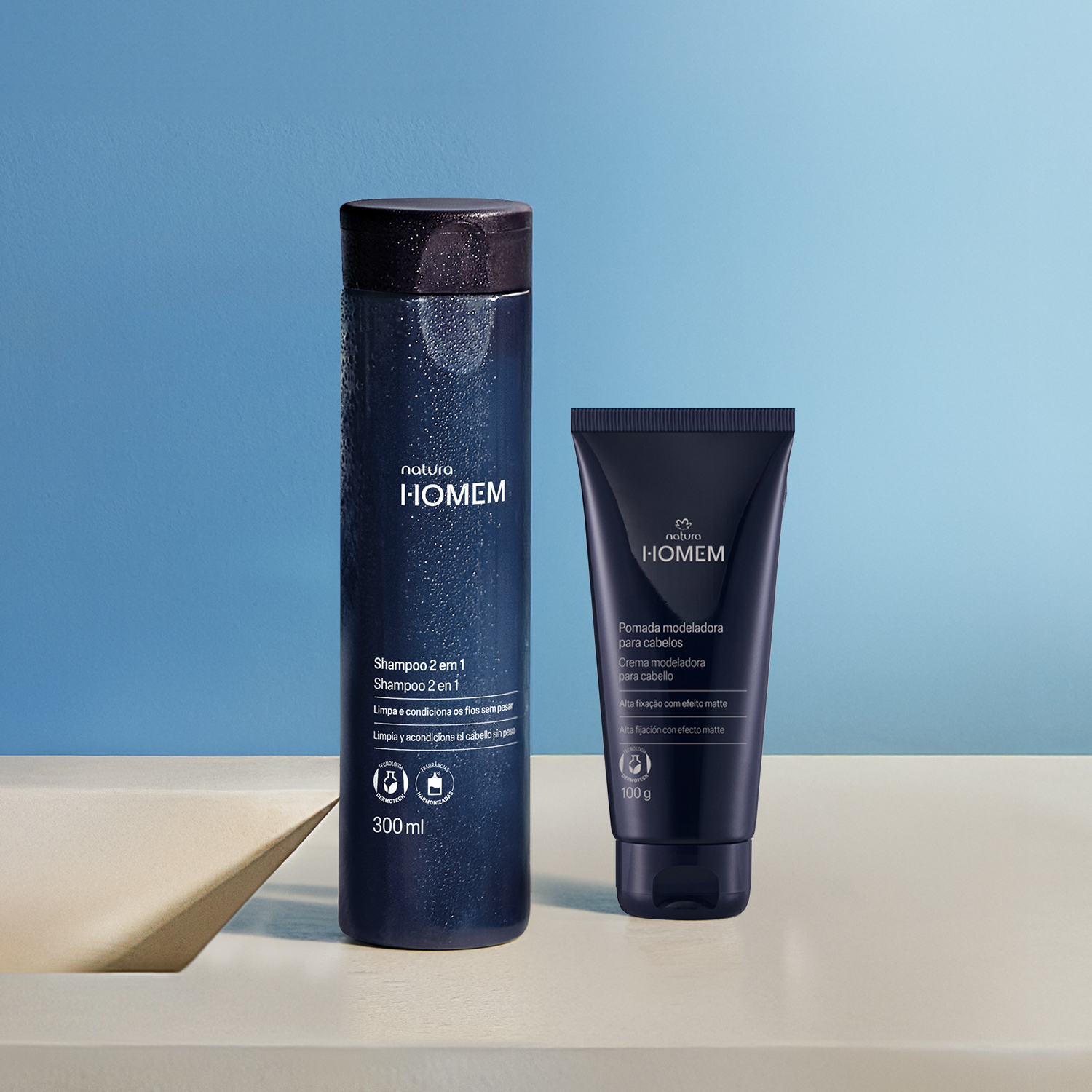 Kit Shampoo 2 en 1 y Pomada Modeladora Homem