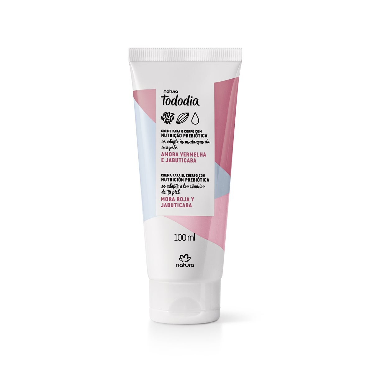Crema Nutritiva Corporal Tododia Amora Vermelha y Jabuticaba 100 ml