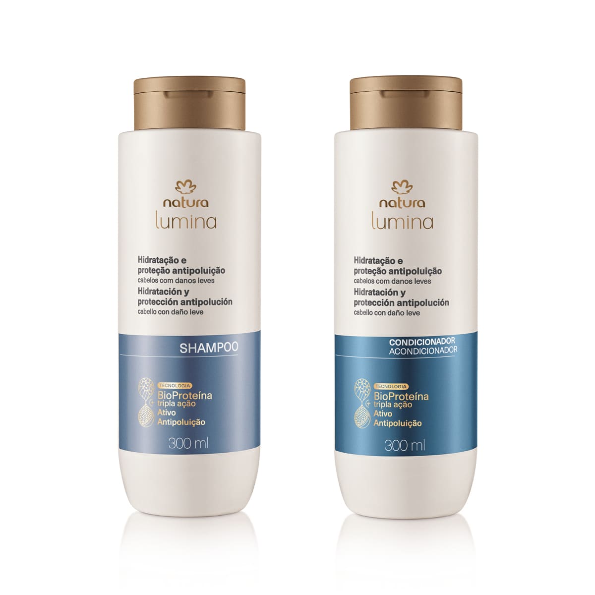Kit Shampoo y Acondicionador Lumina Hidratación y Protección Atipolución