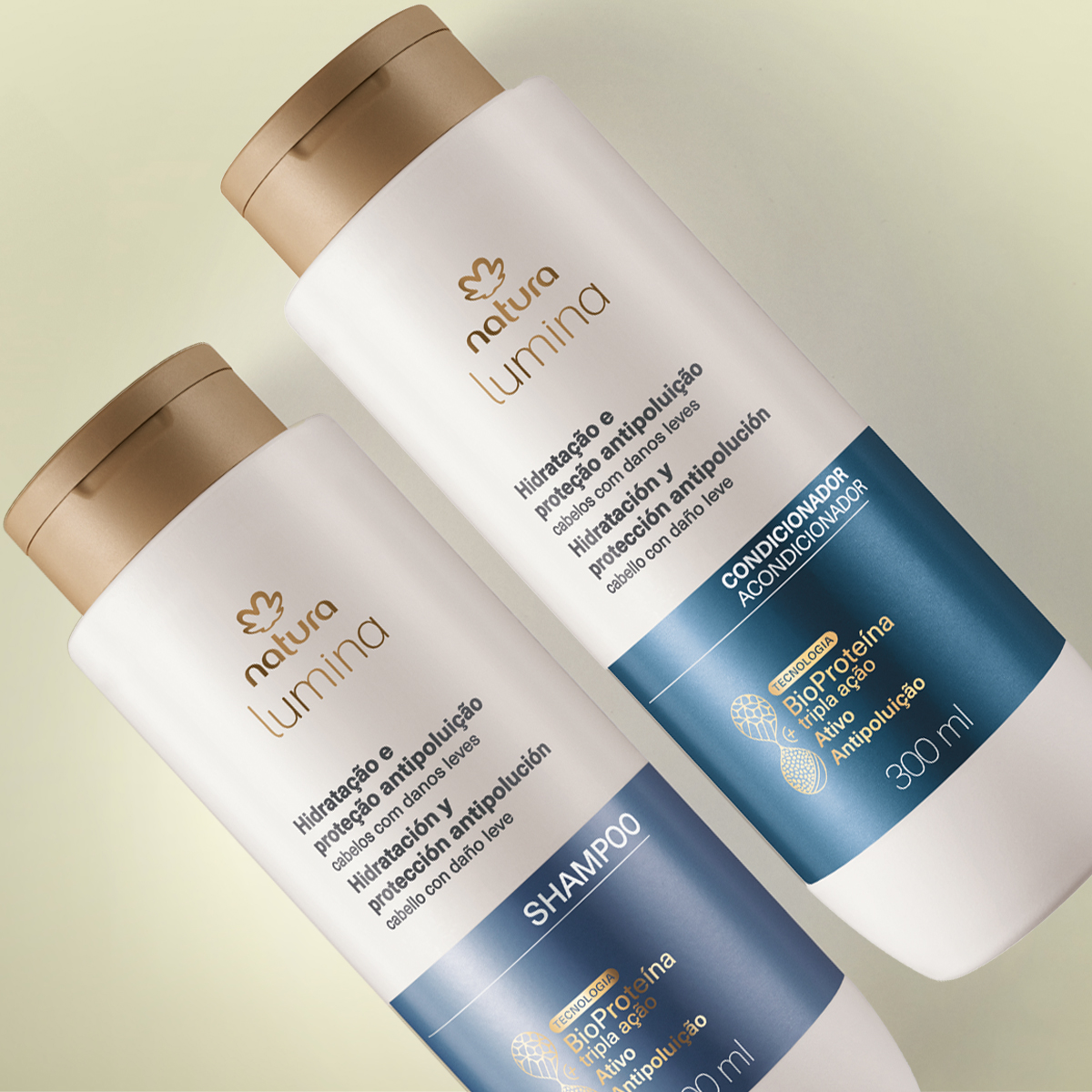 Kit Shampoo y Acondicionador Lumina Hidratación y Protección Atipolución