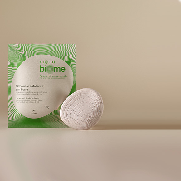Biōme jabón exfoliante para cuerpo en barra 90g 