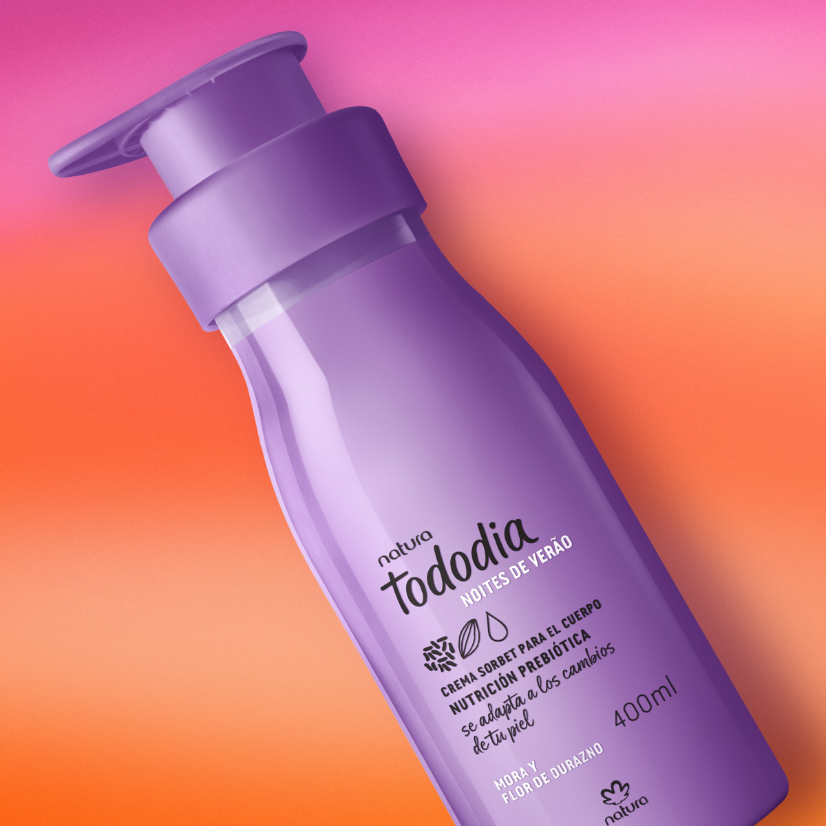 Crema Nutritiva para el Cuerpo Tododia Mora y Flor de Durazno