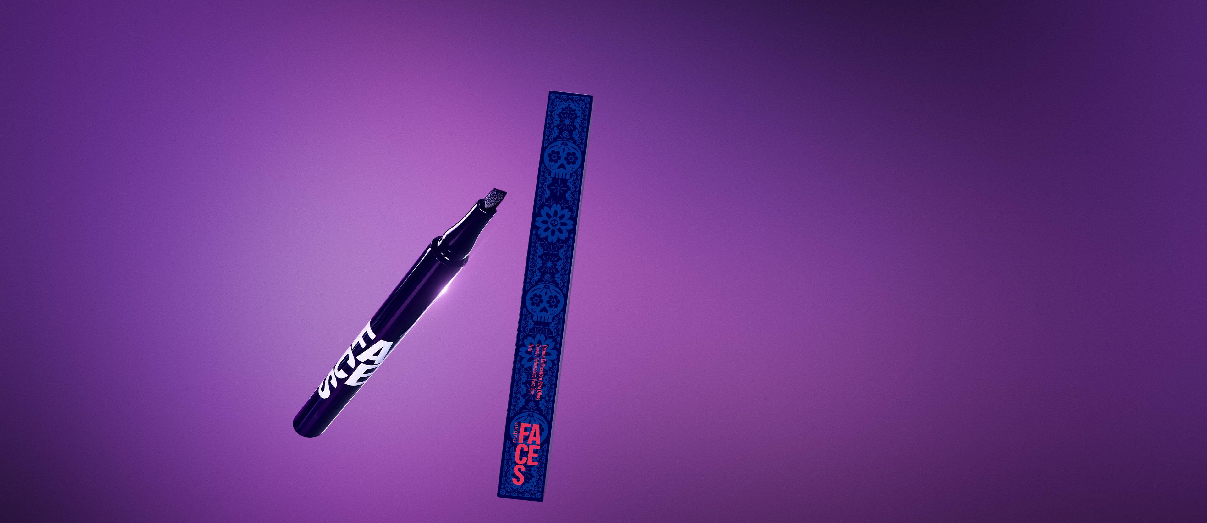 Delineador para Ojos en Fibra Faces - Negro