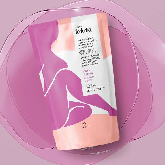 Repuesto Crema Nutritiva para Cuerpo Avellana y Casis Tododia 400ml