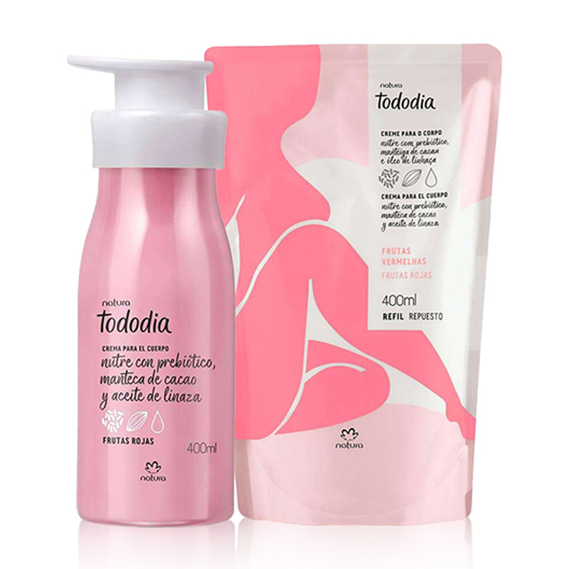 Kit Tododia crema nutritiva frutas rojas