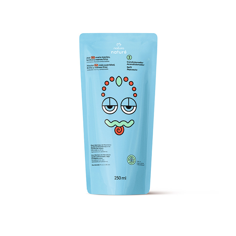 Repuesto Acondicionador Naturé cabello lacio y ondulado - 250 ml