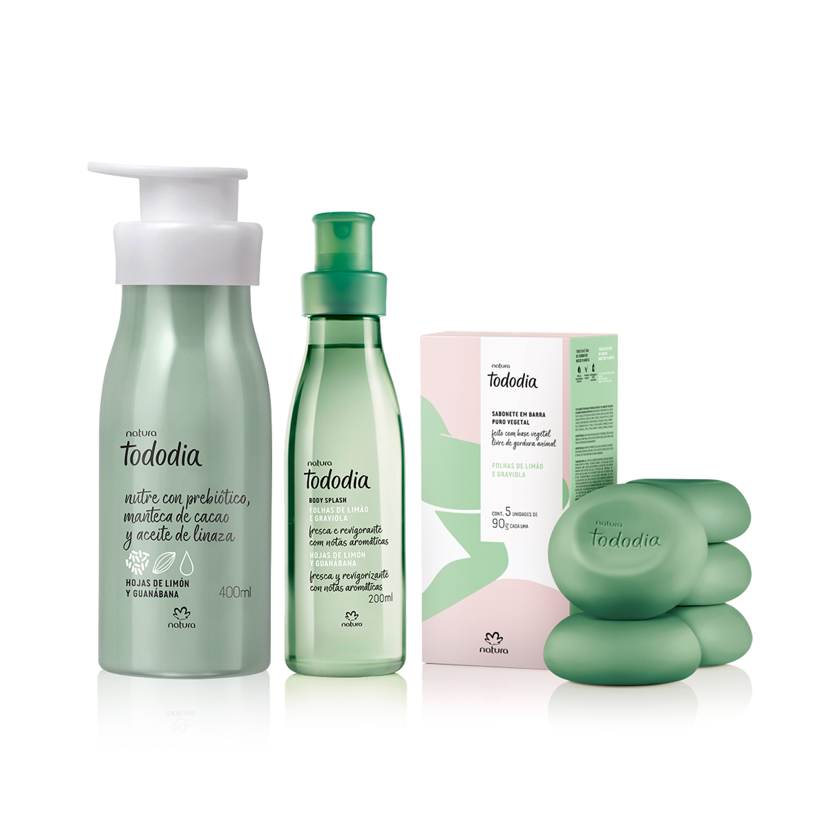 Kit Tododia Hojas de Limón y Guanábana Limpieza e Hidratación