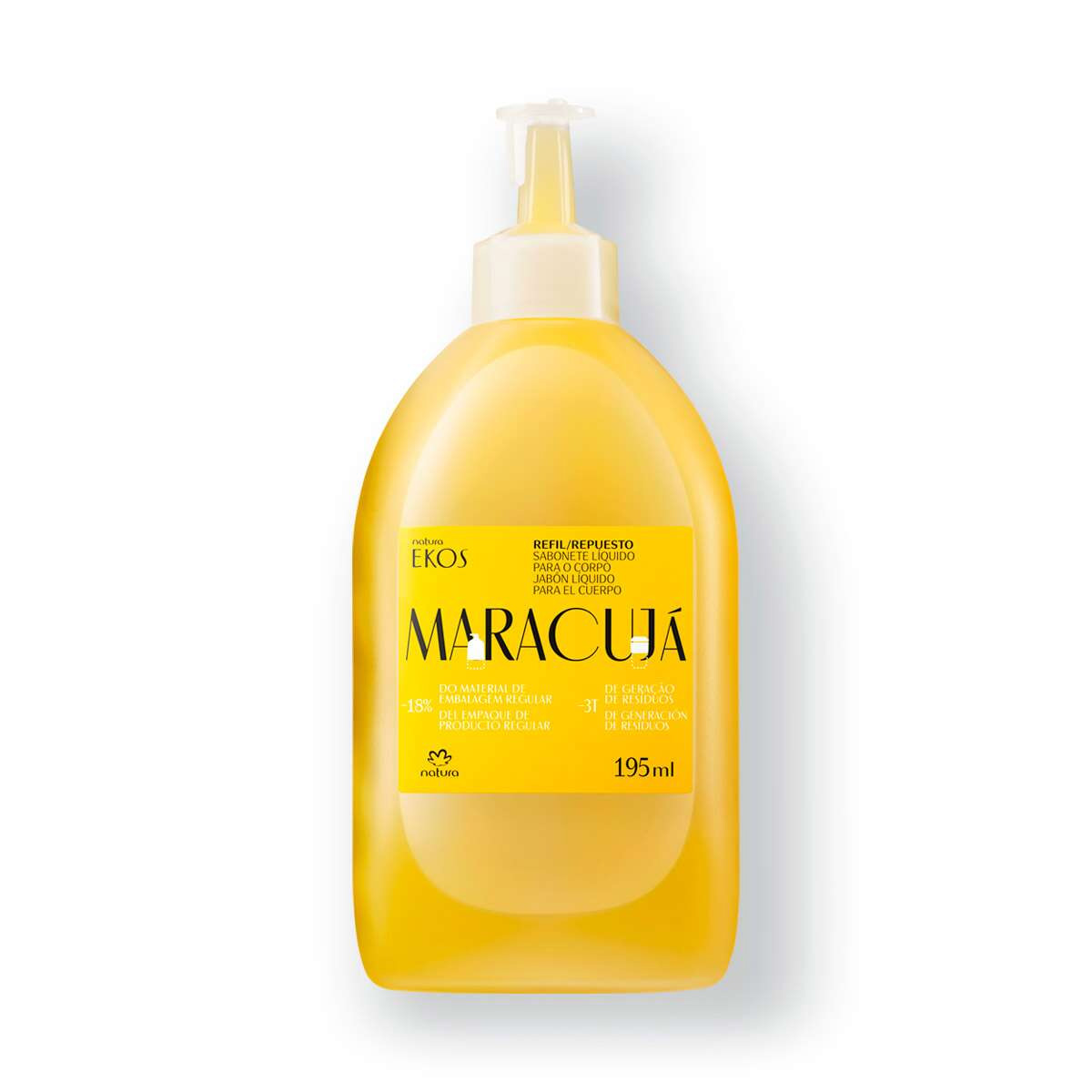 Repuesto Jabon Liquido Gel Maracuya Ekos 195ml