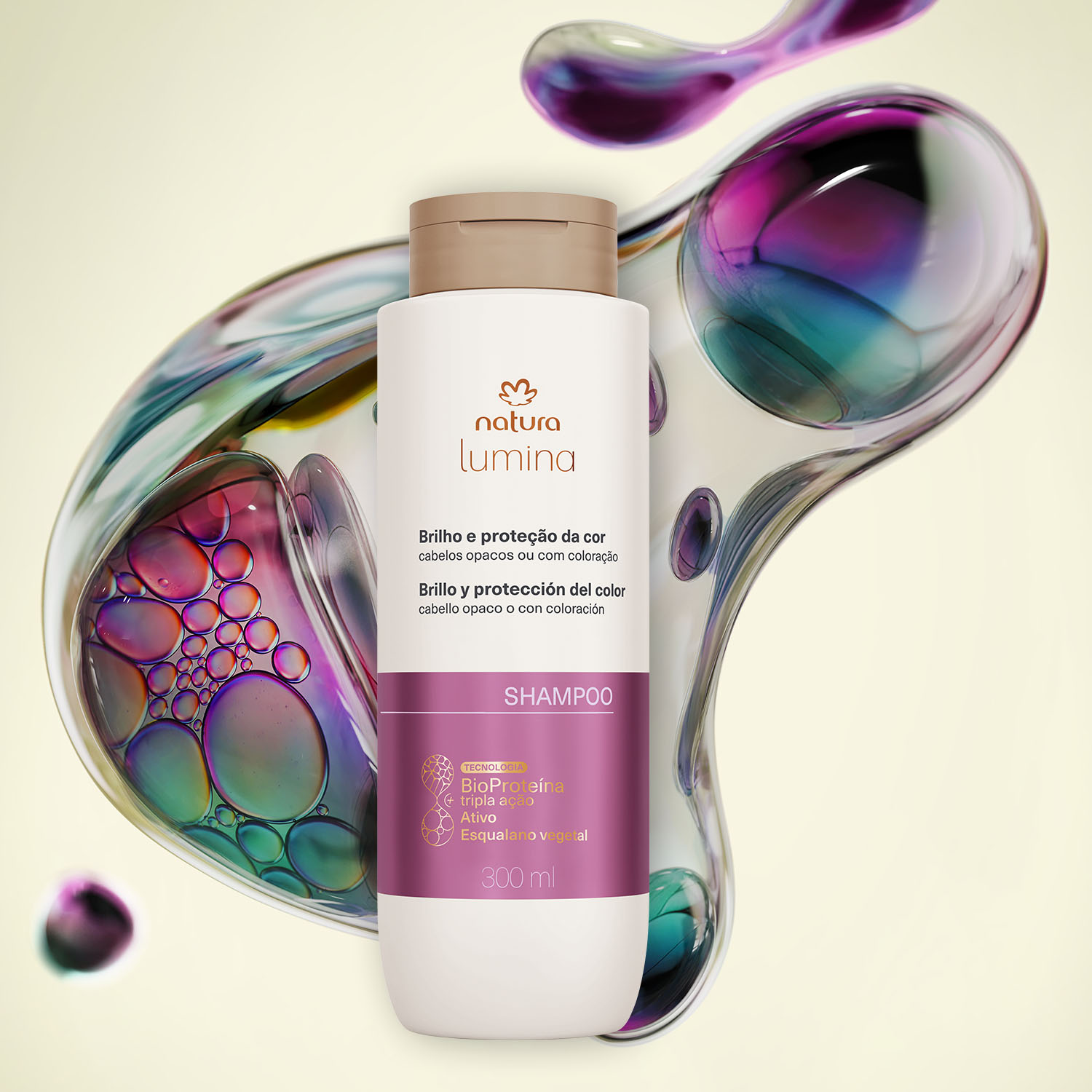 Shampoo Brillo y Protección del Color Lumina 300ml