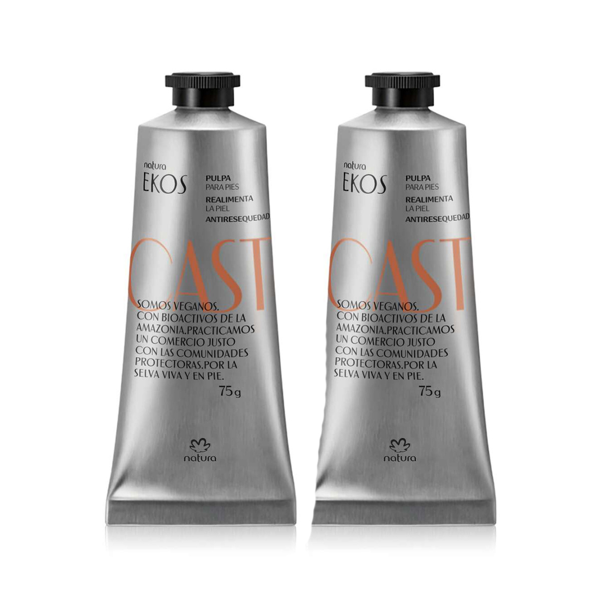 Kit Duo Pulpa para pies Ekos Castaña 75g