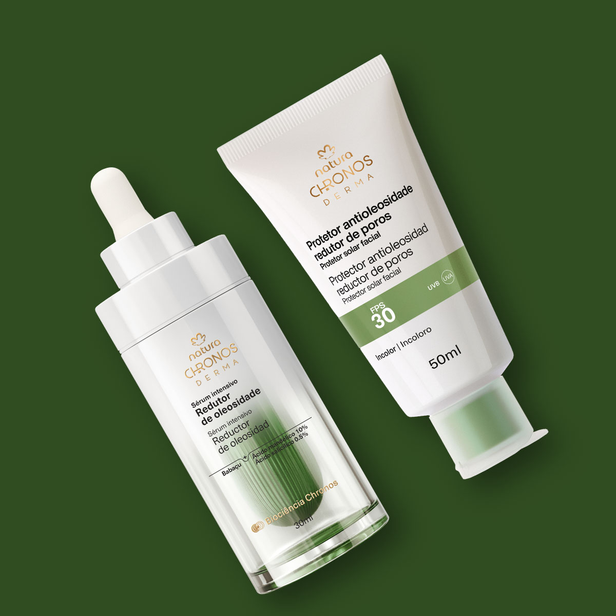 Chronos Kit Antioleosidad Serum y Protector