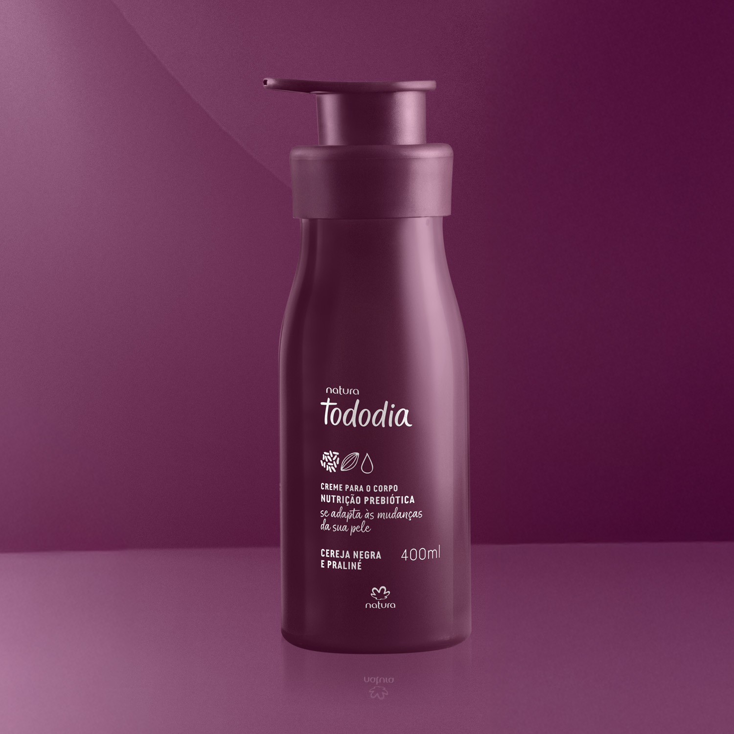 Crema para el cuerpo Tododia Cereza negra y praliné